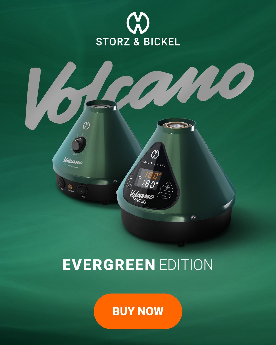 Storz & Bickel's German page ad: The same edition, as a studio still.