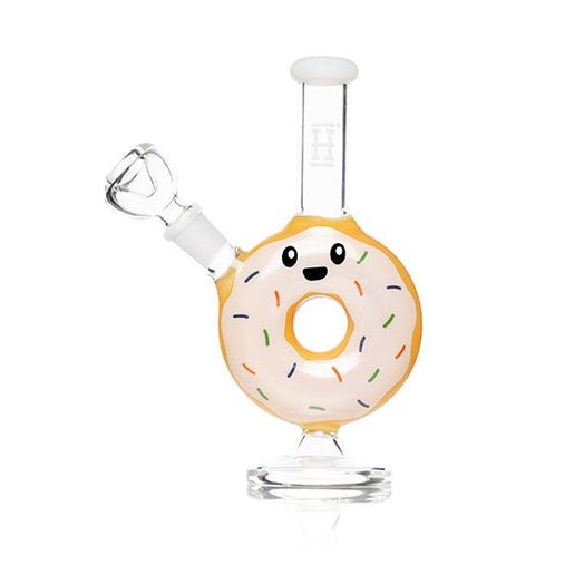 Hemper store photo: a donut-shaped clear glass piece