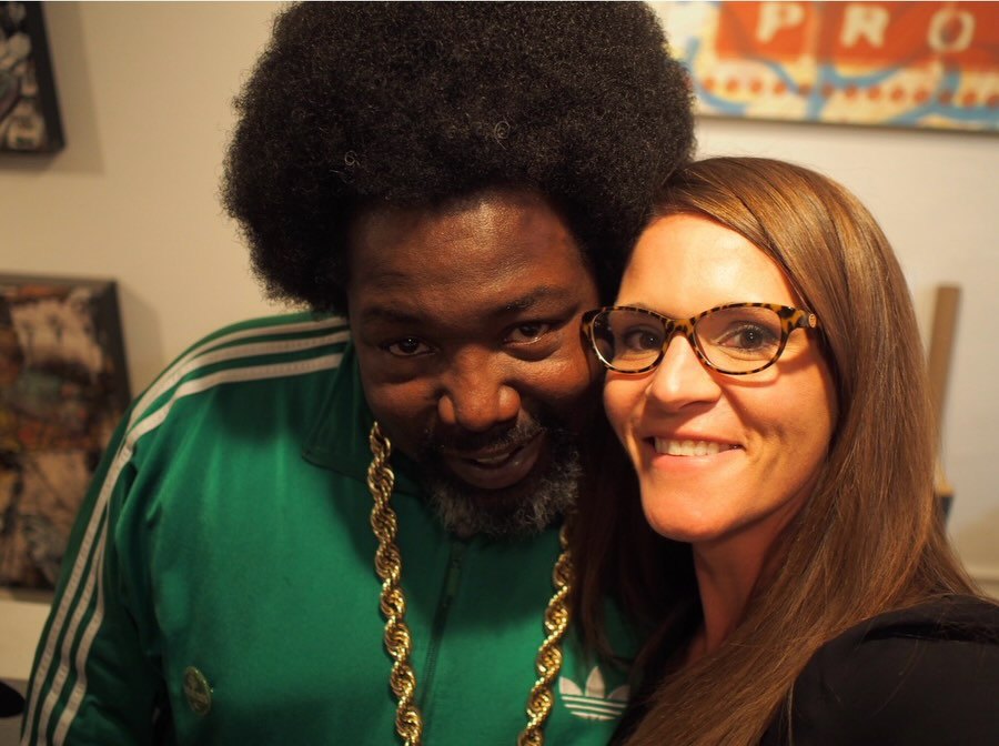 Jane West post: April. With Afroman, after his court win.
